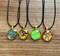 Round Olivine Dichroic pendant - choice of 4 product 1